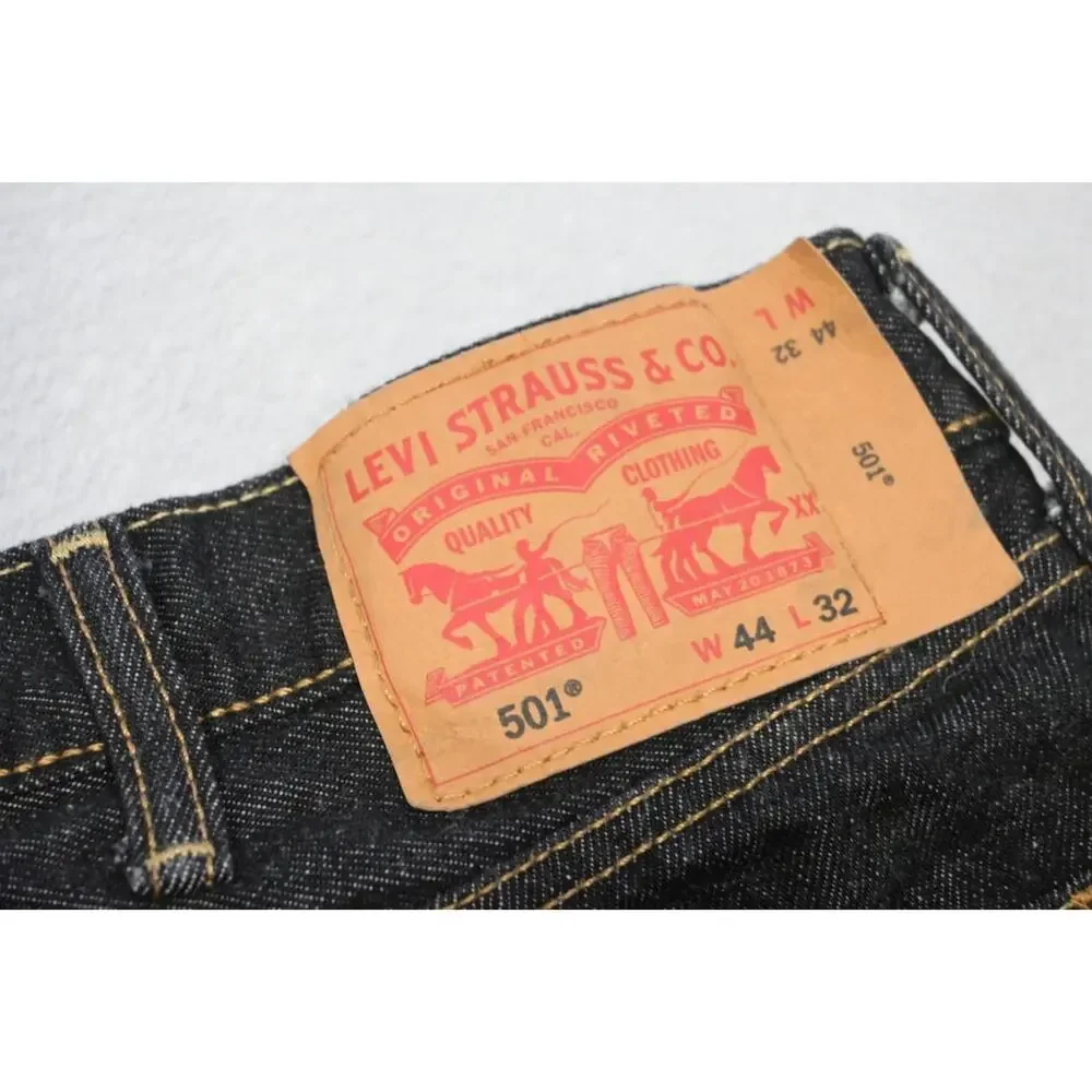 Vintage Levis 501 Double XX Straight Rugged Button Fly Jeans 42‎ x 31 Tag(44x32)